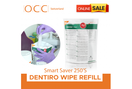 Dentiro Wipe Refill Smart Saver Pack 250's